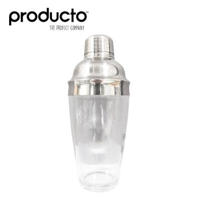 China 700ml Stocked Customized Stainless Steel Lid And Body Bar Acrylic Cocktail Shaker for sale