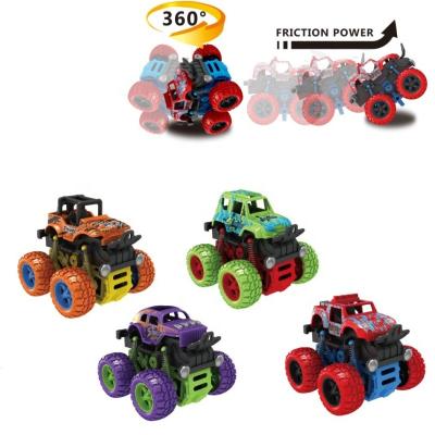 China Friction Toy Inertia Four-wheel Drive Off-Road Vehicles Kids Simulation Model Stunt Car Toy for sale