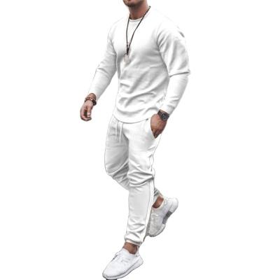 China Custom Jogger Anti-Pilling Tracksuits Mens Tracksuits White Plain Plain Tracksuit Sets for sale