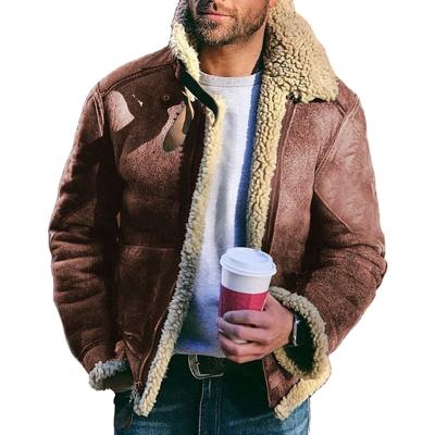 China 2021 viable new design plus size men's fleece jacket coat winter fur coat for men for sale