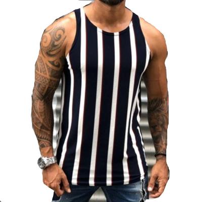 China Breathable Mens Shape Muscle Band T-Shirts Fitness Tank Tops Men Stringer Bodybuilding Gym Vest Sleeveless Sports Summer Sport Tank Tops for sale