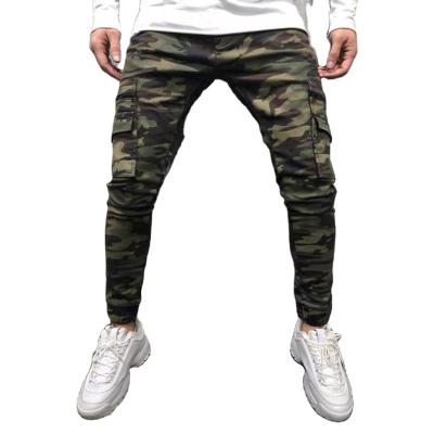 China New European and American Style Camouflage Jeans Men's Big Pocket Bottoms Breathable Thin Pants for sale