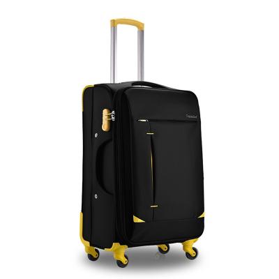 China Wholesale Travel Spinner Lightweight Travel Soft Nylon Oxford Trolley Luggage for sale