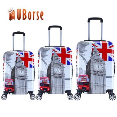 China Hard Shell Travel Trolley Case Luggage Suitcase 3 Piece Travel Bag Set ABS Suitcase Luggage Trolley Case Luggage for sale