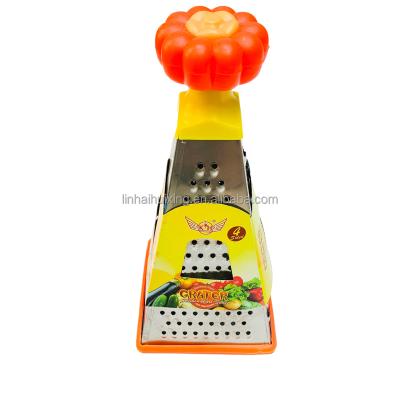 China High Quality Viable Handle Stainless Steel Grater Vegetable Vegetable Grater With Peelers Multifunctional Desktop Handheld Slicers for sale