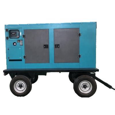 China 200kw wheel generator 250kva silent trailer diesel generator with wheels YAG-200GF for sale