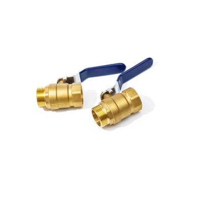 China Forged Brass Blue Ball Valve 2 Ways Ball Valve Handle General Long Ball Valve for sale