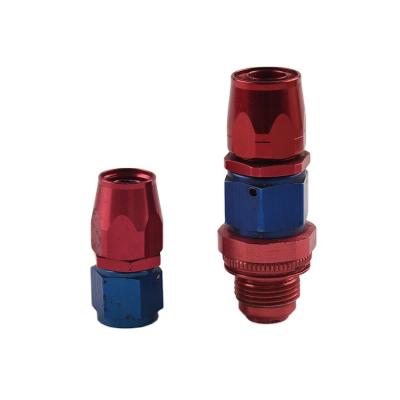 China Universal Aluminum Alloy Male 0 Degree Swivel Fuel Oil Gas Pipe End Pipe Straight Reusable Fitting Adapter WH-31 for sale