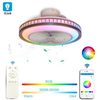 China Newest Modern Fan Light RGB Color Changing Tricolor Dimmable Night Light for sale