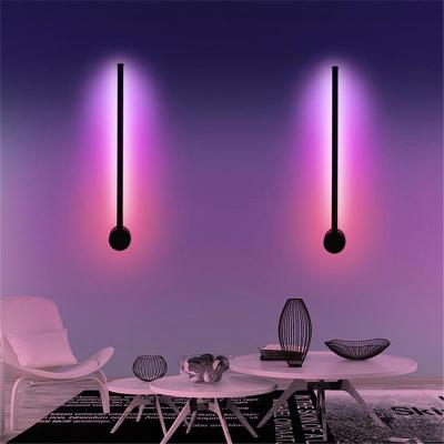 China Modern Minimalist Black Small Small Led Bed Light Living Room Decorative Indoor Wall Lamp for sale