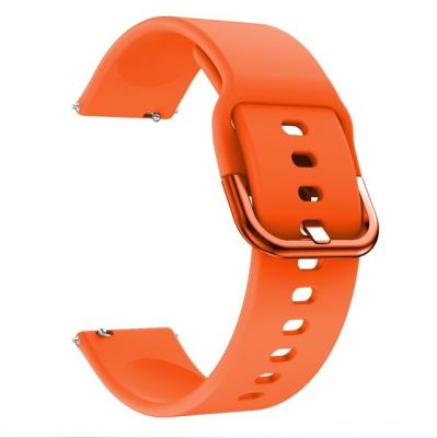 China Breathable Silicone Sport Watch Band For Samsung Galaxy Replacement 20MM New 22MM Strap Active Smart Watch Strap for sale