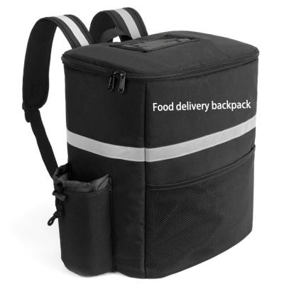 China Large Waterproof Fast Shipping Custom Hot Pizza Cooler Backpack Insulated Thermal Eats Fast Food Delivery Bag For Motorcycle for sale