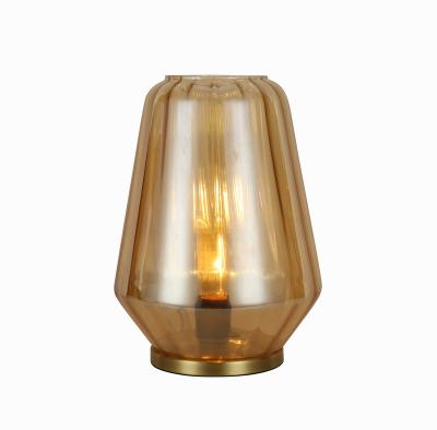 China Contemporary Amber Table Lamp Fashion High End Table Lamp for sale