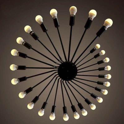 China New retro personality wind chandelier cafe bar restaurant industrial creative spiral living room pendant lamp for sale