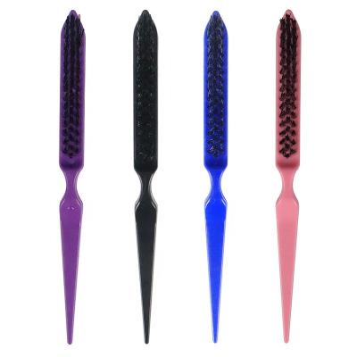 China Amazon Barber Tool Nondisposable Hot Selling Hair Styling Tool Plastic Rat Tail Hair Comb Boar Hair Brush For Salon for sale