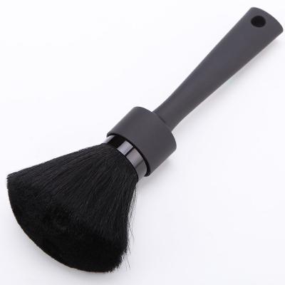 China Hot Sale Salon Tools Hair Clippers Paddle Cutting Sweeper Brush Neck Face Cloth Hair Cleaning Brush with Matte Handle for sale