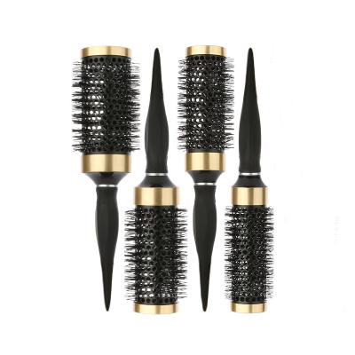 China New Palette Amazon Tube Round Ceramic Barrel Brush Hair Drying Styling Hair Curling Comb with Nylon Bristle for Salon Drying Tools for sale