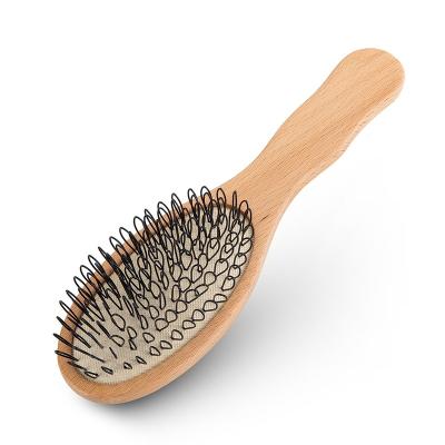 China Wholesale Compact Wooden 100% Natural Wooden Loop Brushes, Hair Extension Customized Wig Brush for sale