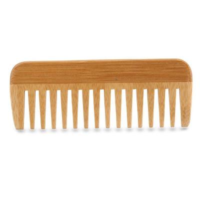 China widw logo bamboo comb eco-friendly hotel/home custom made tooth, salon bamboo beard comb for sale