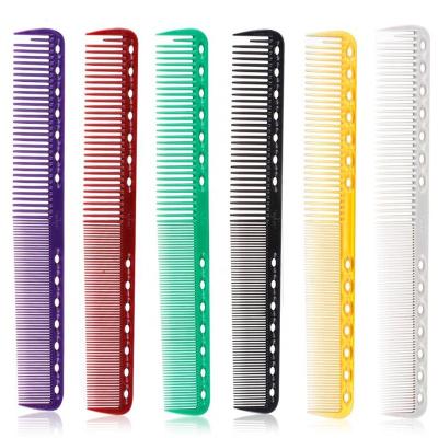 China Customized logo hairdressing plastic hair comb anti static home/salon detangling comb for women for sale