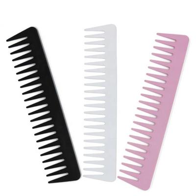 China Home / Salon Private Label Long Hair Big Wide Tooth Comb Plastic Comb For Salon for sale