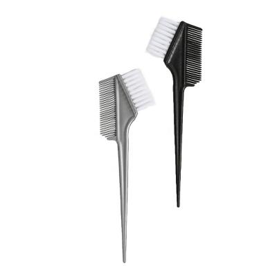 China Hot Selling Amazone Tail Handle Hairdresser Dye Comb Applicator Plastic Hair Dye Comb Dual Side Waterproof Soft Nylon Bristle Hair Dye Comb for sale