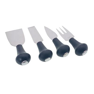 China #80054 sustainable 4 piece cheese knives set with plastic handle for all type of cheeses for sale