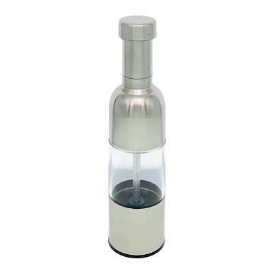 China Sustainable S/S Salt And Pepper Grinder With Glass Window , Manual Pepper Mill for sale