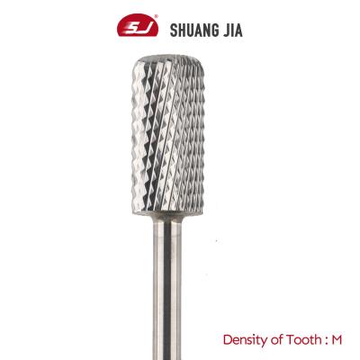 China Quick Remove Hard Gel SHUANGJIA Professional Cut Cross Cut Dust Proof Safety Manicure Tungsten Carbide Drill Bit For Nail for sale