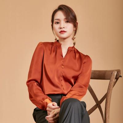 China Anti-pilling pure personality simple custom made casual color plus size shirts for women blouses for sale