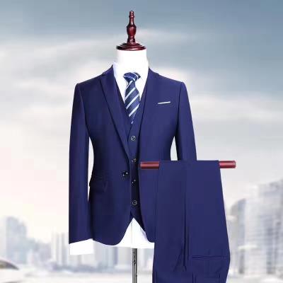 China Anti-Wrinkle Suiting Needs Custom Made Casual Plus Size Wool 3 Piece Slim Men Suit for sale