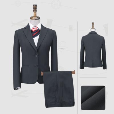 China Anti-Wrinkle Quality Office Work Wear Women Formal Blazer Jacket Female Pants 2 Pieces Suit Women Formal Lady Suits Breeches Office Set for sale