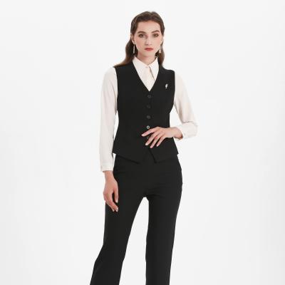 China Vest Plus Size Ladies Suit Match Vest 2020 Sleeveless Plus Size Formal Office Work Casual Vest For Women for sale