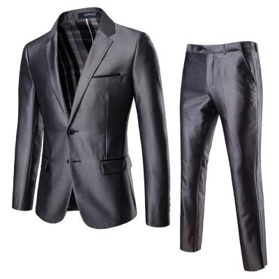 China Two-piece Groomsmen and Groom Wedding Formal Dresses Young Men's Business Casual Suits New Men's Anti-wrinkle 2022 for sale