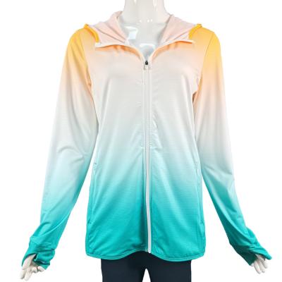 China Long Sleeve Summer Long Sleeve Rashguard Women Sun Protection Jacket Outdoor Sport Cycling Fishing Sunscreen Running Clothing for sale