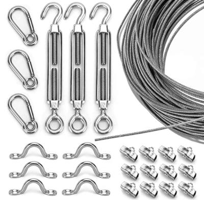 China Heavy Industry Metal Lighting Accessorier Hardware Outdoor String Lightweight Hanging Kit for sale