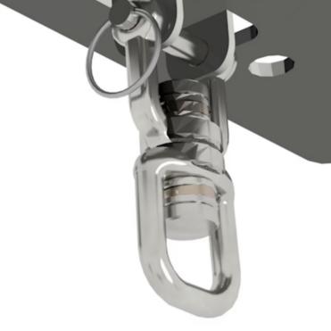 China Heavy Industry Heavy Duty 360 Rotate Swing Stainless Steel Hook Hooks Anti Rust Ultra Durable for sale