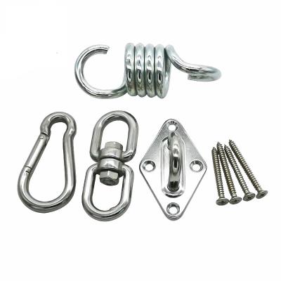 China Heavy Industry Heavy Duty Swing Hangers - 1100 lb Capacity 304 Stainless Steel Swivel Hooks For Concrete Wood Swing Set for sale