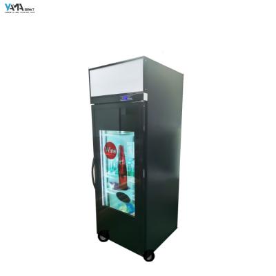 China Single-temperature refrigeration equipment interactive touch screen transparent transparent LCD refrigerator for sale