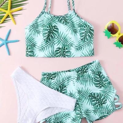 China Breathable Kids Swimwear Toddler OEM ODM Baby Swimwear Little Girls Floral Swimsuits for sale