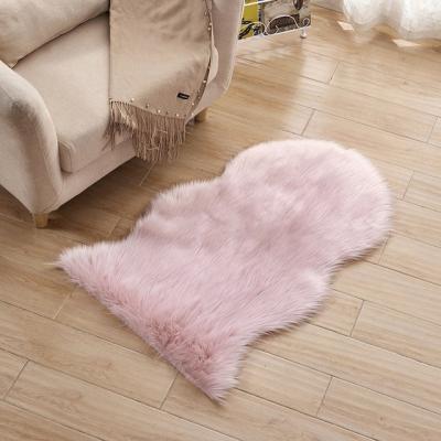 China Stain Resistant Luxury Sheepskin Fur Rug Shaggy Anti Slip Carpet Living Room Decoration Carpet Luxury Fur Sheepskin Rug for sale