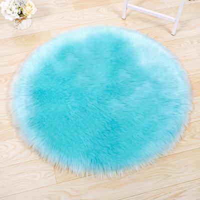 China Stain Resistant Blanket Round Circle Rug and Blankets Custom Hand Embellished Custom Car Mats Faux Fur Rugs Fur Rugs for sale