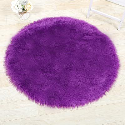 China Stain Resistant New Design Living Room Decor Round Floor Rug Round Rug With Fringes Fur Rug Blankets Living Room Fur Rug for sale