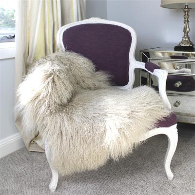 China Wholesale price decoration lamb fur chair handmade Tibetan curly bed furniture dish wholesale price rug animal fur for sale