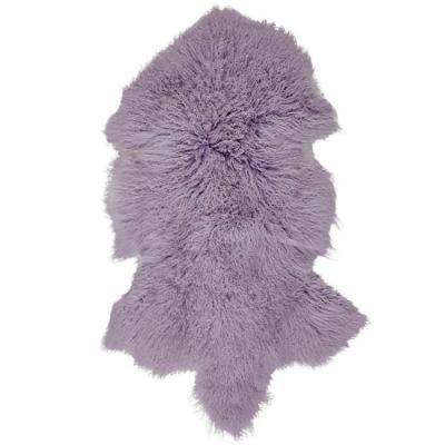 China High quality white gray brown purple sheepskin wholeskin auto upholstery real lamb plain mongolian fur plate for sale