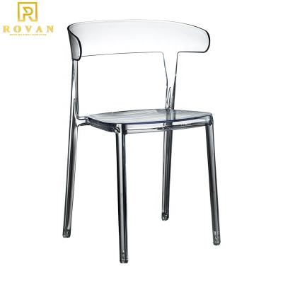 China French hotel chair hotel banuqet dining clear transparent crystal wedding event chair acrylic PC fedra chair for sale for sale