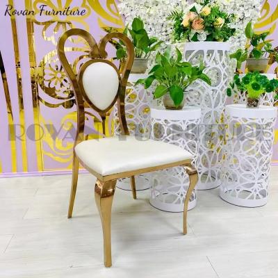 China Modern Rovan Wedding Stainless Steel Design Hotel Chair For Wedding Or Party for sale