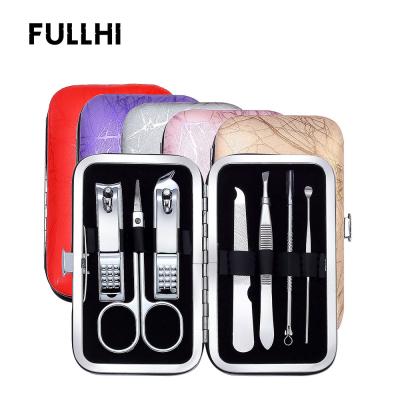 China Durable Nail Clippers Kit File Nail Care Tools Kit Pedicure Manicure Tools with 7 PCS/Set Portable Fashionable Mini Manicure Set Case for sale