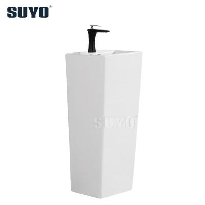 China Shampoo Sinks Pakistan Luxury Market Hand Wash Floor Stand One Piece Pedestal Sink for sale