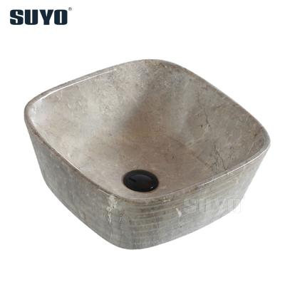 China Modern No Hole Multi Color Easy Clean Marble Stone Grain Ceramic Art Vanity Wash Bathroom Sink Basin for sale